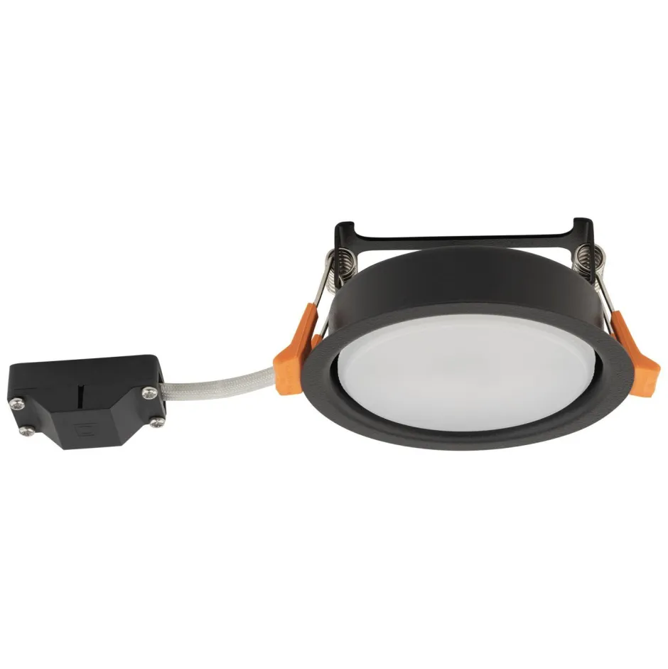 Spots|Wandleuchten*Nowodvorski Einbauleuchte Schwarz GX53 rund Ø 95 mm Decke innen