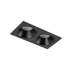 TK Lighting Einbauspot Schwarz IP65 Metall Glas GU10 2-flammig< Metall Lampen|Moderne Außenleuchten