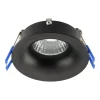 TK Lighting Einbaustrahler Decke rund Ø 84 mm Schwarz GU10 IP44< Spots|Badezimmer Lampe