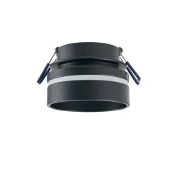 Nowodvorski Einbaustrahler GU10 Ø 8 cm Schwarz Aluminium Modern< Spots|Wandleuchten