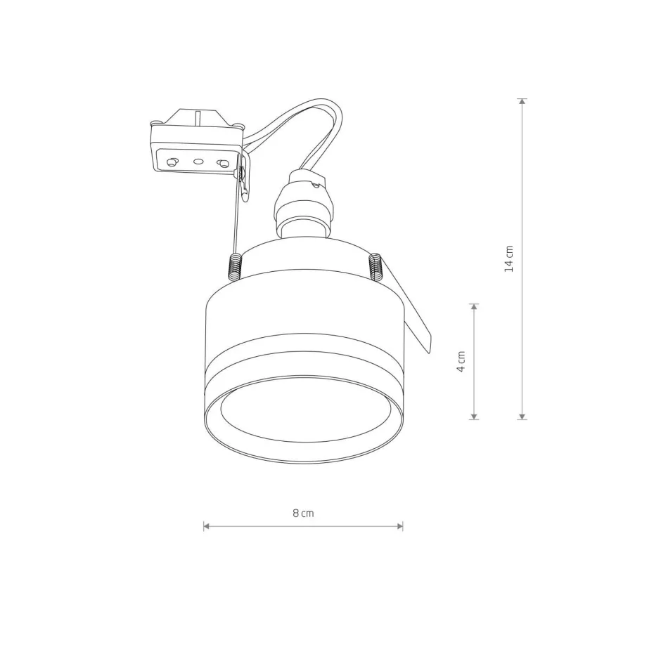 Nowodvorski Einbaustrahler GU10 Ø 8 cm Schwarz Aluminium Modern< Spots|Wandleuchten