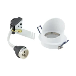 Spots|Wandleuchten*Nowodvorski Einbaustrahler GU10 Weiß Aluminium Ø 7,5 cm innen Decke