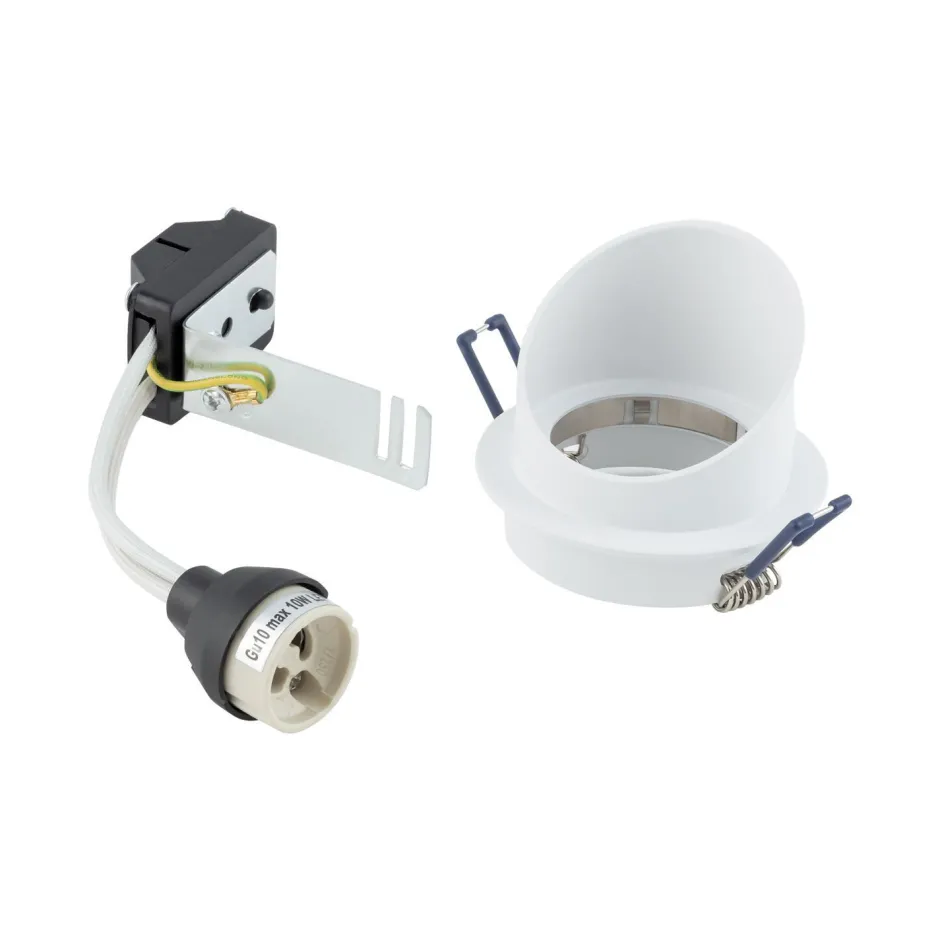 Spots|Wandleuchten*Nowodvorski Einbaustrahler GU10 Weiß Aluminium Ø 7,5 cm innen Decke