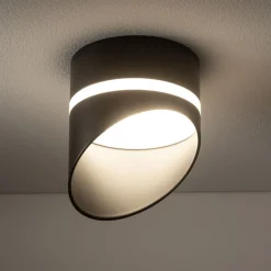 Spots|Wandleuchten*Nowodvorski Einbaustrahler GX53 Schwarz H: 12 cm Aluminium Modern