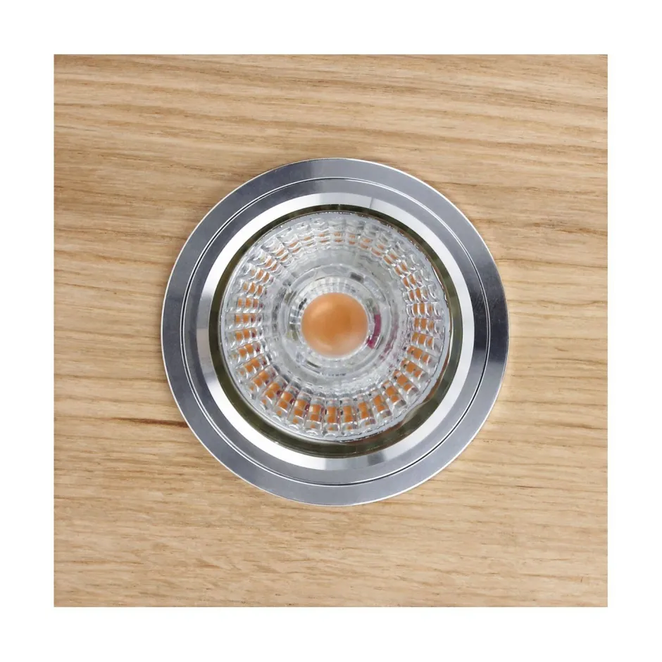 Moderne Lampen|Spots*Spot Light Einbaustrahler Holz beweglich mit LED 5W DELEN