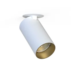 Nowodvorski Einbaustrahler schwenkbar GU10 Weiß Gold Ø 5,5 cm Modern< Metall Lampen|Wohnzimmerlampen