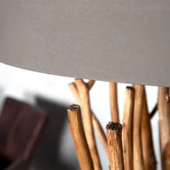 Invicta Interior Eindrucksvolle Standlampe Modern 175cm Treibholz< Schlafzimmer Lampen|Holzlampen