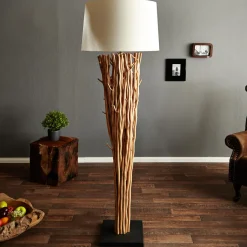 Moderne Lampen|Holzlampen*Invicta Interior Eindrucksvolle Stehleuchte Treibholz 175 cm Modern