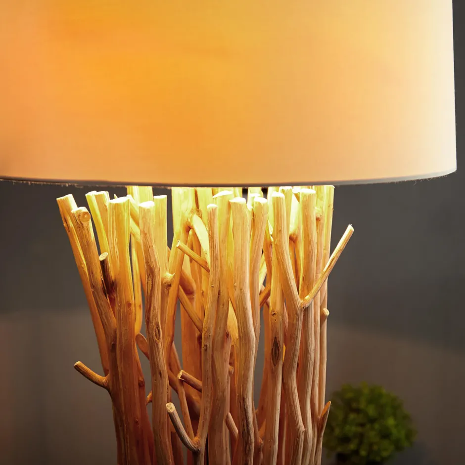 Moderne Lampen|Holzlampen*Invicta Interior Eindrucksvolle Stehleuchte Treibholz 175 cm Modern