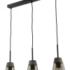 Moderne Lampen|Glaslampen*Jupiter Elde Pendelleuchte Rauchglas 3xE27 ARAVAE Lampe