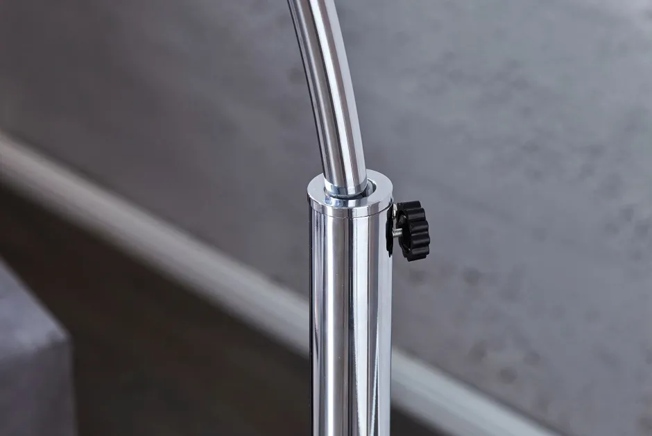 Schlafzimmer Lampen|Retro Lampen*Invicta Interior Elegant Standleuchte Retro 170cm Chrom verstellbar