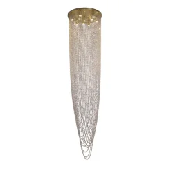 Searchlight Elegante Deckenlampe Metall Glas GU10 Ø65 cm 10-flammig< Wohnzimmerlampen|Esszimmer Lampen