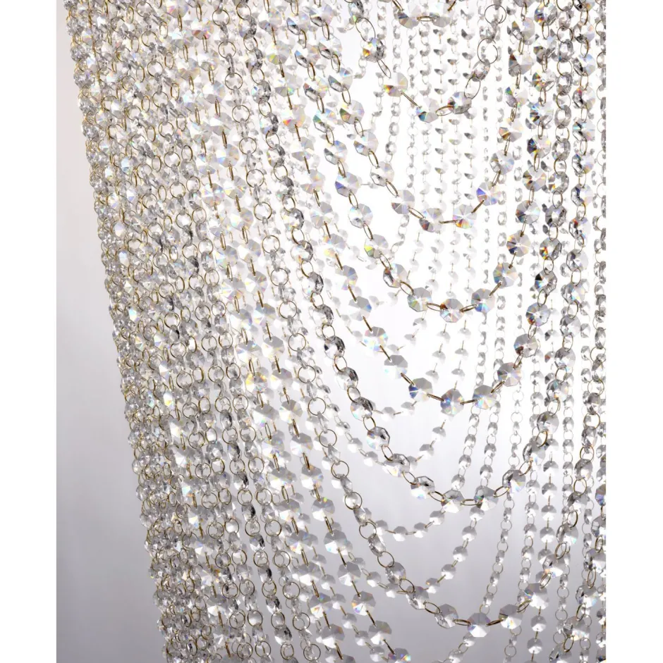 Searchlight Elegante Deckenlampe Metall Glas GU10 Ø65 cm 10-flammig< Wohnzimmerlampen|Esszimmer Lampen