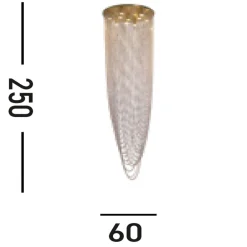 Searchlight Elegante Deckenlampe Metall Glas GU10 Ø65 cm 10-flammig< Wohnzimmerlampen|Esszimmer Lampen