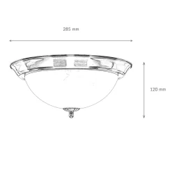 Glaslampen|Jugendstil Lampen*Easylight Elegante Deckenlampe Wohnzimmer Jugendstil 2xE27 TOP