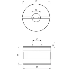 Deckenleuchten|Flurlampen*Luminex Elegante Deckenleuchte Modern rund 30 cm Schwarz Gold