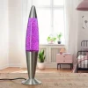 Easylight Elegante Lavalampe Glitter Lila Pink 42cm JENNY< Retro Lampen|Lavalampen