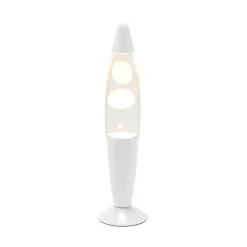 Retro Lampen|Lavalampen*Easylight Elegante Lavalampe Weiß klar H:36cm Ø9cm Timmy