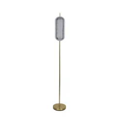 Wohnzimmerlampen|Metall Lampen*Searchlight Elegante LED Stehleuchte Metall 154 cm 23 W in Messing