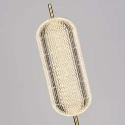 Wohnzimmerlampen|Metall Lampen*Searchlight Elegante LED Stehleuchte Metall 154 cm 23 W in Messing