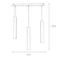 Nowodvorski Elegante Pendelleuchte Schwarz 3-flammig Metall< Moderne Lampen|Esszimmer Lampen