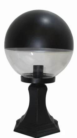 Außenleuchten Antik|Rustikale Außenleuchten*Lido Elegante Sockelleuchte Kugel Schirm 44cm hoch IP44 E27