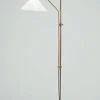 Wohnzimmerlampen|Metall Lampen*Berliner Messingleuchten Elegante Stehleuchte Berliner Messing Glas E27 160 cm