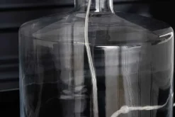 Invicta Interior Elegante Tischleuchte AQUAMENTI Weiß Glas Stoff< Moderne Lampen|Glaslampen