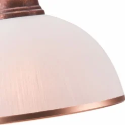 Lamkur Elegante Tischleuchte KALONA Braun Jugendstil 49cm< Glaslampen|Jugendstil Lampen