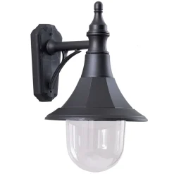 Rustikale Lampen|Maritime Lampen*Elstead Elegante Wandlampe Außen Schwarz IP44 Hof Haus