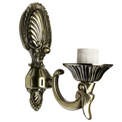 Jugendstil Lampen|Wohnzimmerlampen*Easylight Elegante Wandleuchte HENRY in Messing Jugendstil