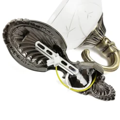 Jugendstil Lampen|Wohnzimmerlampen*Easylight Elegante Wandleuchte HENRY in Messing Jugendstil