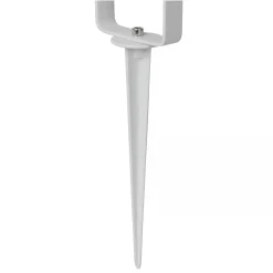 Erdspießstrahler Aluminium Weiß IP65 GU10 schwenkbar< Wegeleuchten|Fassadenstrahler