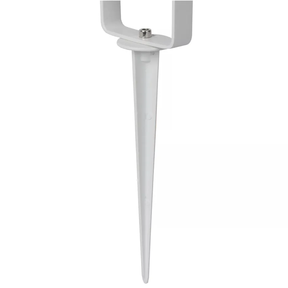 Erdspießstrahler Aluminium Weiß IP65 GU10 schwenkbar< Wegeleuchten|Fassadenstrahler