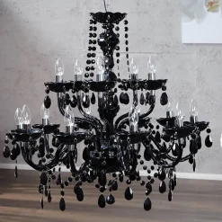 Invicta Interior Esszimmer Lampe Designerleuchte Klassisch E14 Schwarz< Hängelampen|Designerlampen