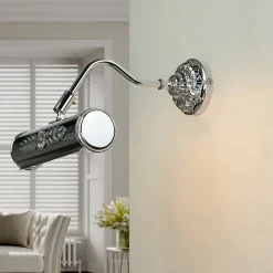 Giovanni Battista Exklusive Bilderleuchte Chrom glänzend< Wandleuchten|Flurlampen