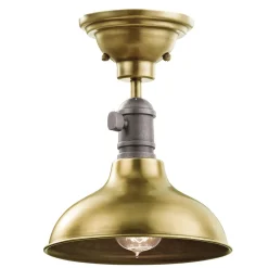 Deckenleuchten|Flurlampen*Elstead Extravagante Deckenleuchte SINO in Messing Industrial