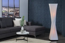 Retro Lampen|Stehlampen*Invicta Interior Extravagante Standleuchte Retro 120cm weiß