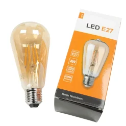 Leuchtmittel*Easylight Filament Leuchtmittel LED E27 dimmbar 4 W 2500 K warmweiß 320 lm - LM10060