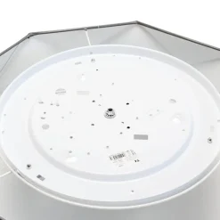 TK Lighting Flache Deckenleuchte BISO Grau 4flmg zeitlos eckig< Wohnzimmerlampen|Bürolampen