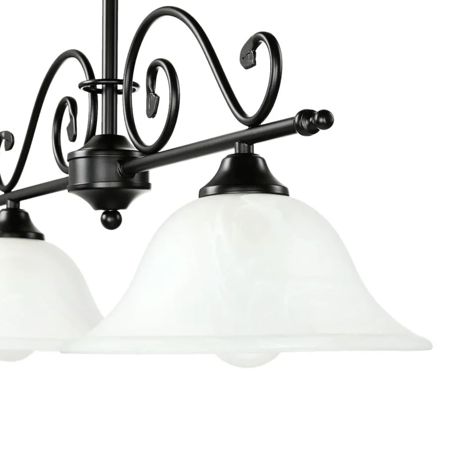 Glaslampen|Rustikale Lampen*Easylight 2-flammige Leuchte hängend DOROTHEA Landhausstil