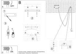 Wohnzimmerlampen|Esszimmer Lampen*Sollux Flexibel Hängelampe Schwarz max. 3 m E27 flexibel