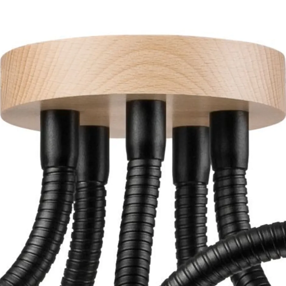 Deckenleuchten|Flurlampen*Lamkur Flexible Deckenleuchte KASSIDY Schwarz Wohnzimmer