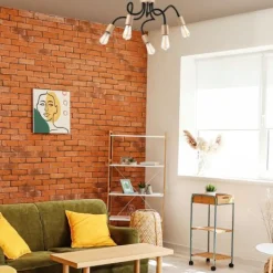 Deckenleuchten|Flurlampen*Lamkur Flexible Deckenleuchte KASSIDY Schwarz Wohnzimmer