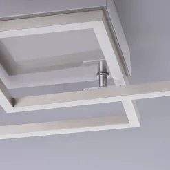 Wohnzimmerlampen|Metall Lampen*Just Light Flexible LED Deckenleuchte in Stahl 3000 K B:35,9 cm