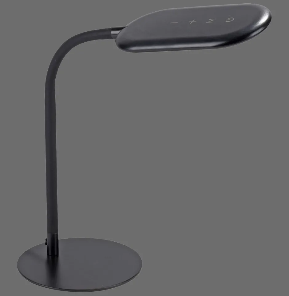 Bürolampen|Schlafzimmer Lampen*Just Light Flexible LED Tischlampe Schwarz 3000-6000 K 7 W dimmbar
