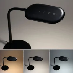 Bürolampen|Schlafzimmer Lampen*Just Light Flexible LED Tischlampe Schwarz 3000-6000 K 7 W dimmbar