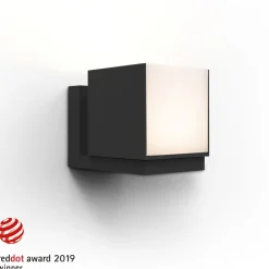 Metall Lampen|Led Außenleuchten*Eco-Light Flexible LED Wandleuchte Schwarz IP54 3000 K Aluminium