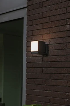 Metall Lampen|Led Außenleuchten*Eco-Light Flexible LED Wandleuchte Schwarz IP54 3000 K Aluminium