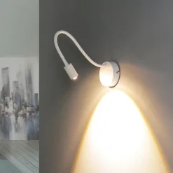 Moderne Lampen|Küchenlampen*Easylight Flexible LED Wandleuchte Metall zeitloses Design